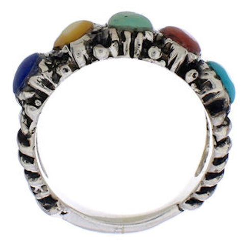 Sterling Silver Multicolor Ring Size 6-1/4 WX34796